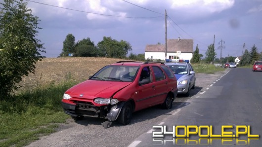 Skosił znak drogowy. Miał prawie trzy promile.