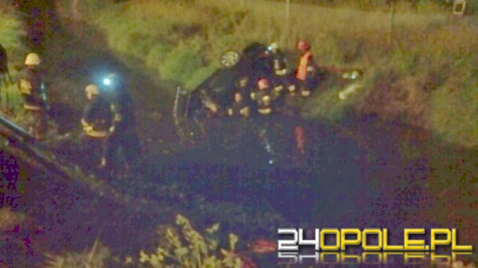 Peugeot z 8 osobami wpadł do rzeki
