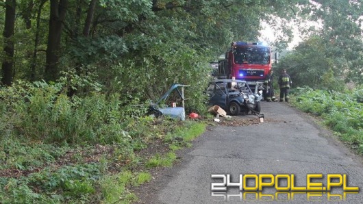 Kierowca malucha zginął w wypadku pod Kluczborkiem