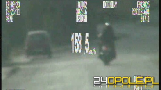 Niemiecki motocyklista uciekał przed policją