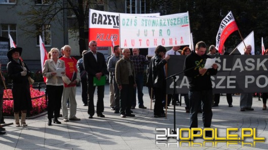 Protestowali przeciwko Stowarzyszeniu Osób Narodowości Śląskiej