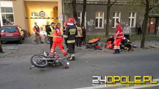 Kobieta wymusiła pierwszeństwo, motocyklista został ranny  