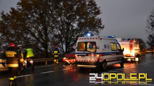 Dwa auta zderzyły się na trasie Opole-Brzeg