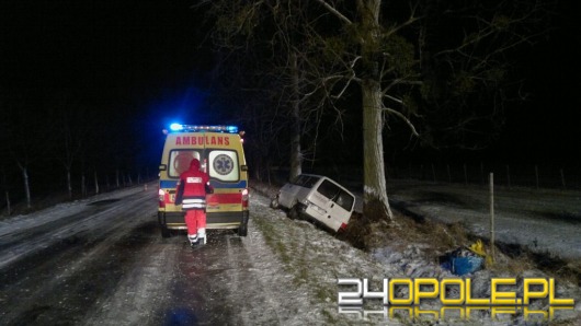 Bus wpadł w poślizg, trzy osoby zostały ranne