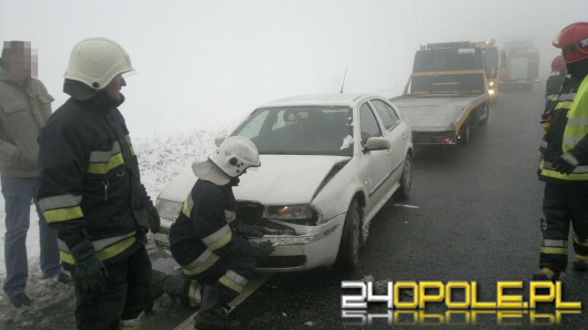 Cztery samochody zderzyły się we mgle