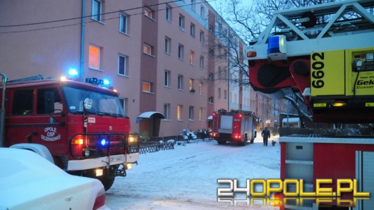 Pożar w bloku na opolskim Zaodrzu