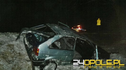Pijany kierowca dachował pod Starymi Budkowicami