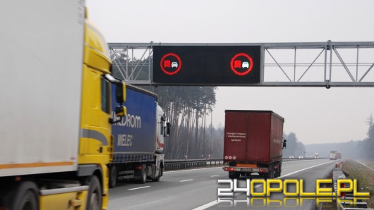 Nowe zakazy wyprzedzania dla ciężarówek na opolskim odcinku A4