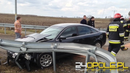 Jaguar i audi zderzyły się w Zimnicach