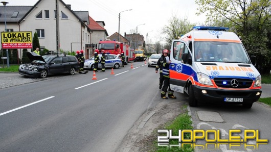 Kierowca toyoty ranny po zderzeniu na ul. Luboszyckiej