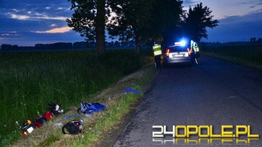 Wypadek pijanego motocyklisty. Prowadził mając 2 promile alkoholu.