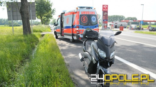 Wypadek motocyklisty we Wrzoskach