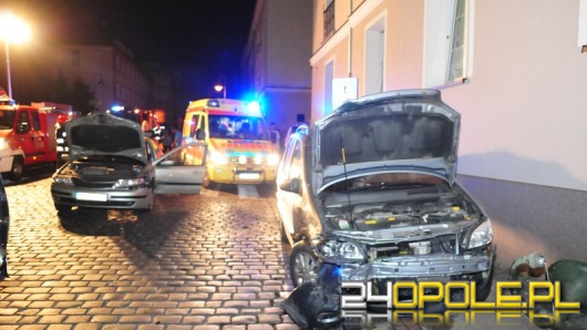 Wypadek podczas wyprzedzania w centrum Opola