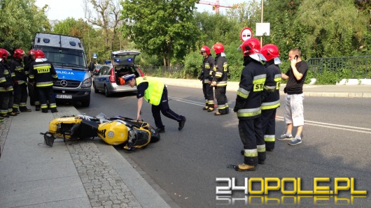 Motocyklista ranny po wypadku na ul. Piastowskiej