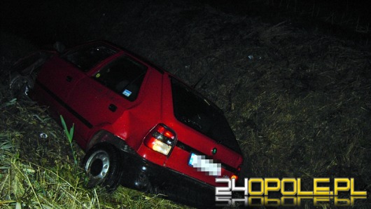 Pijany 19-latek bez prawa jazdy wjechał do kanału