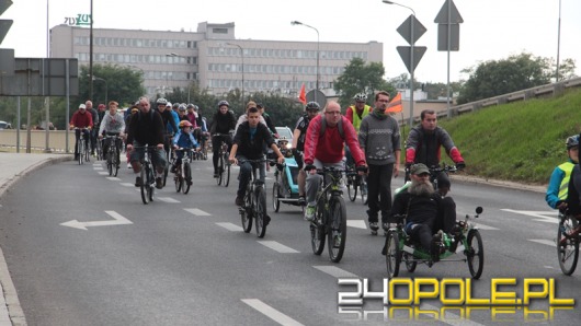 Rowerowa Masa Krytyczna na ulicach Opola