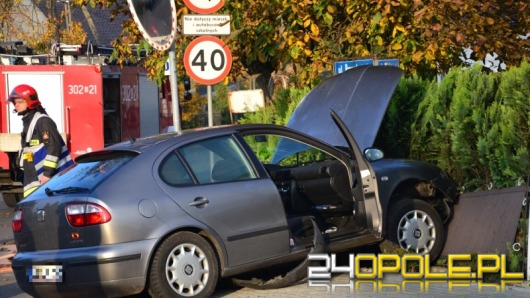 Kierowca seata spowodował wypadek w Popielowie