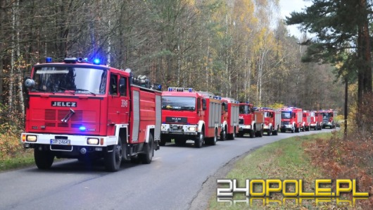 Ćwiczenia strażaków w składzie materiałów wybuchowych