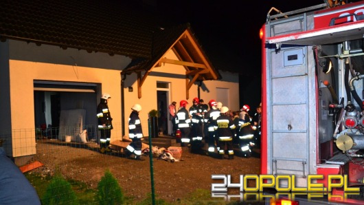 Pożar kotłowni domu jednorodzinnego w Naroku