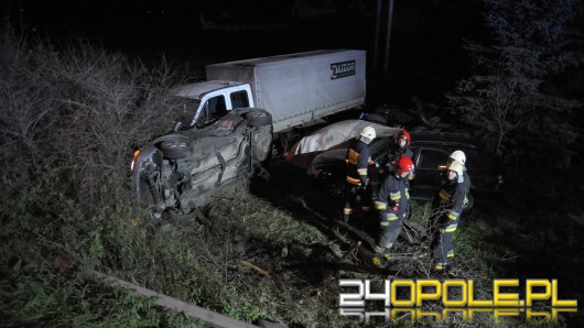Audi spadło z nasypu, kierująca trafiła do szpitala
