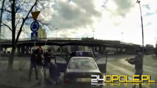 Zobacz film z akcji CBŚ na opolskim rondzie