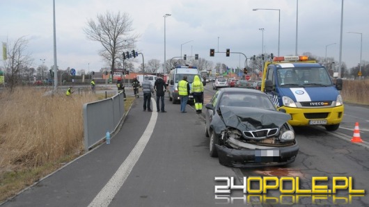 Dwa lanosy zderzyły się na obwodnicy Opola