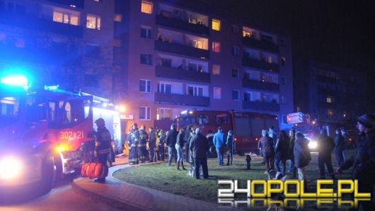 Pożar w bloku na Zaodrzu, strażacy ewakuowali mieszkańców