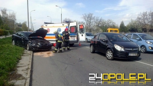 Wypadek podczas wyprzedzania na ulicy Pużaka