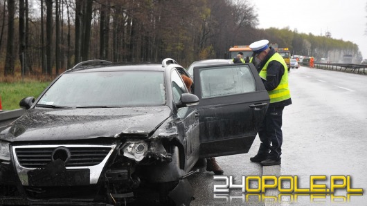 Karambol 8 samochodów na autostradzie A4