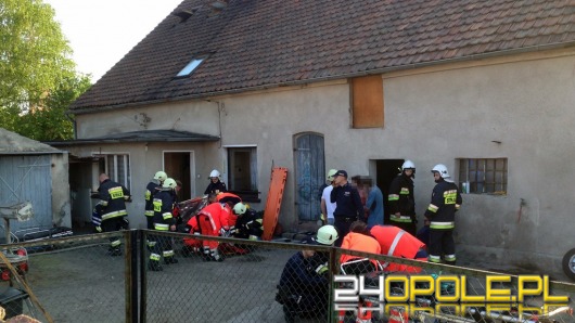 Cztery osoby ranne w pożarze domu w Opolu-Gosławicach
