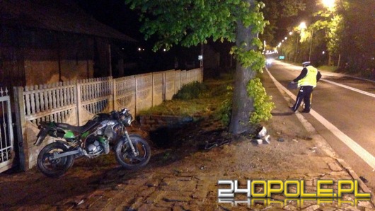 Kierowca opla uciekł po zderzeniu z motocyklistą