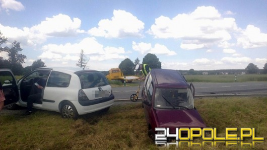 Wypadek podczas wyprzedzania w Jełowej