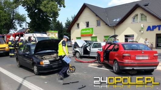 Dwie osoby ranne w wypadku na ulicy Strzeleckiej