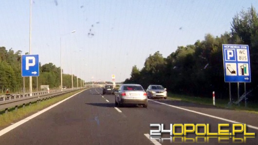 Kierowca skody pędził autostradą pod prąd!