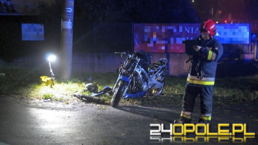Motocyklista zginął w wypadku na ul. Prószkowskiej