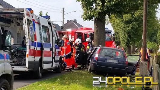 Tragiczny wypadek pod Ozimkiem, zginął pasażer forda