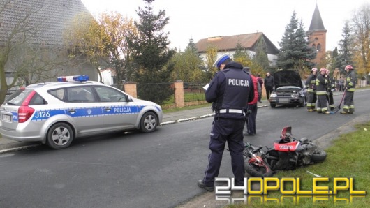 16-letni motorowerzysta ciężko ranny w wypadku w Przeczy