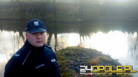 Policjant uratował wędkarza, który wpadł do Odry