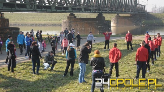 Opolanie ćwiczyli wspólnie z piłkarzami Odry