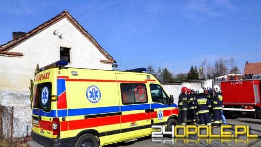 Mężczyzna ranny w pożarze domu w Mechnicach