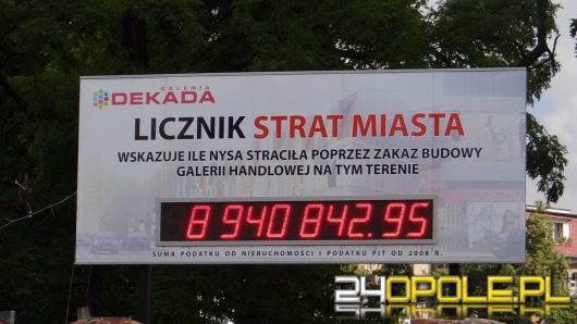 Z Nysy zniknie licznik strat miasta