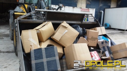1200 kg nielegalnych wyrobów tytoniowych poszło z dymem