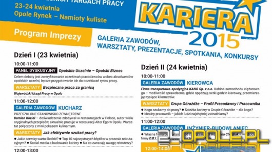 Przystanek Kariera w czwartek i piątek na opolskim rynku