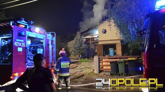 W nocy palił się dom w Lewinie Brzeskim
