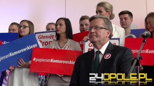 Prezydent Bronisław Komorowski walczył o głosy w Opolu