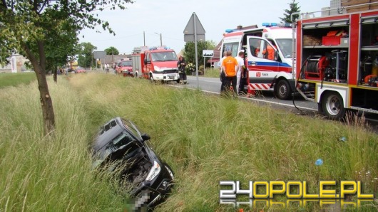 Wypadek podczas wyprzedzania na trasie Opole-Brzeg