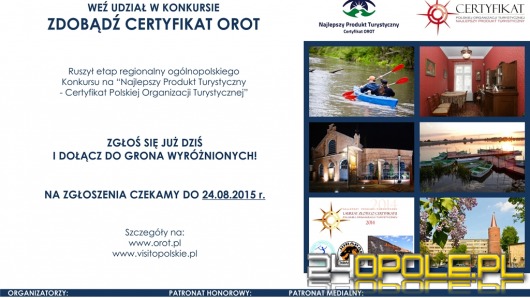 Zdobądź Certyfikat OROT i promuj turystykę na Opolszczyźnie
