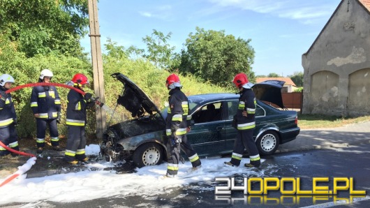 BMW zapaliło się na ul. Domańskiego