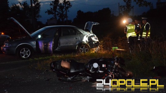 Wypadek podczas wyprzedzania w Lewinie Brzeskim