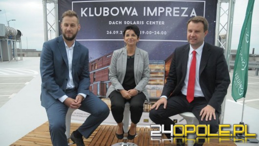 Klubowa impreza dla Opolan na dachu Solaris Center